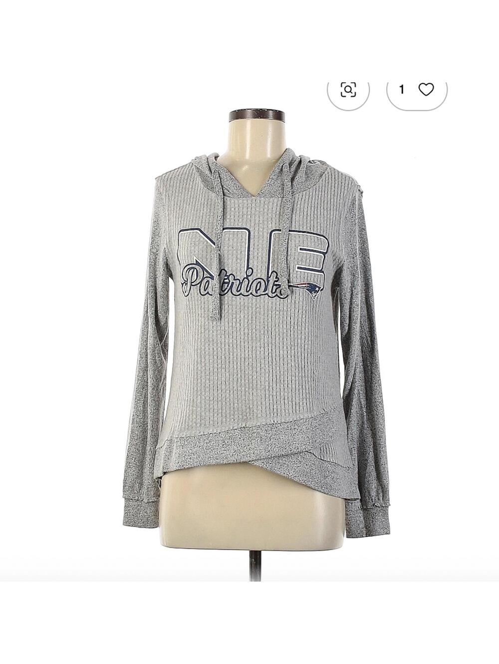 NFL Gray Pullover Hoodie Sweater Size M